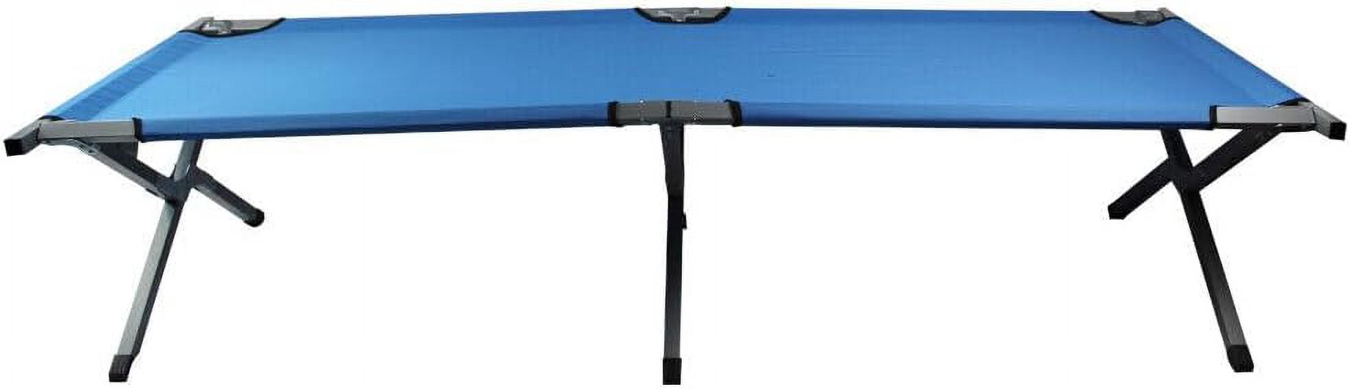 Folding Camping Cot Oxford with Carry Bag (Blue) D667347