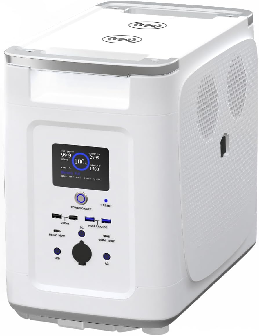 2048Wh LFP Battery Backup with 2000W AC Outlets Solar Powered Generator N8651