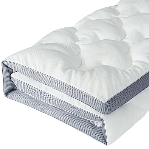 Queen Soft Plush Cooling Down Alternative Mattress Topper with 8-21" Deep Pocket V621