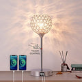 3-Way Dimmable Touch Control Table Lamp with 2 USB Charging Ports Q6847