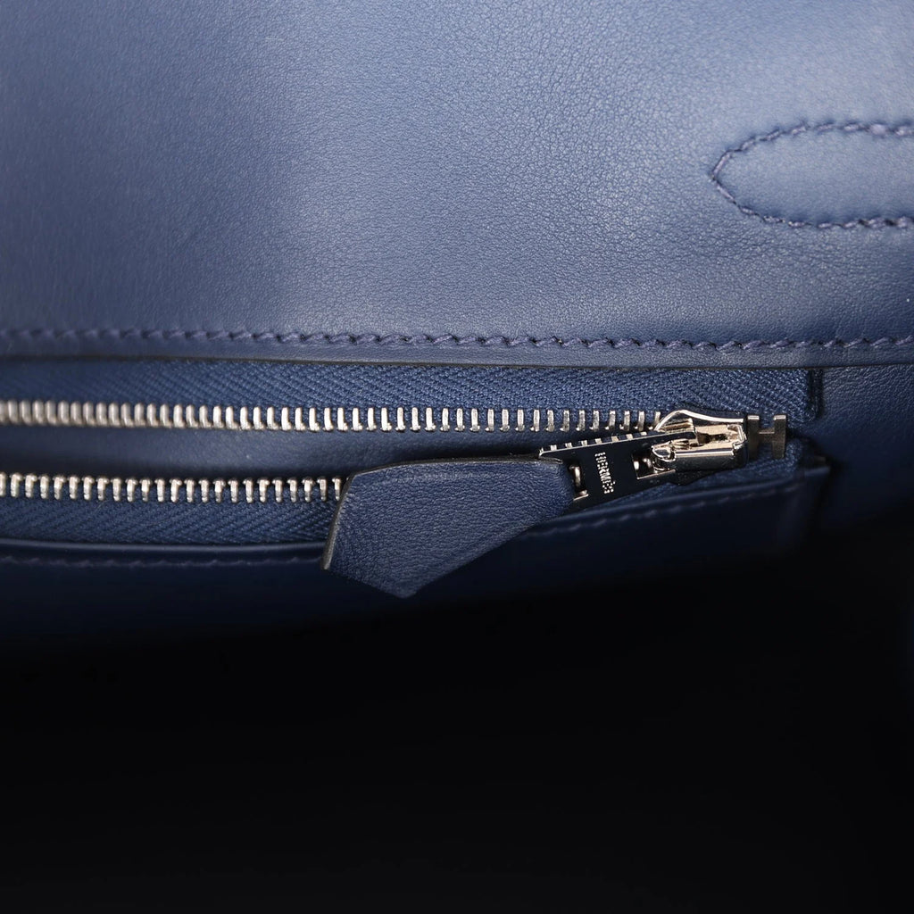 Bleu Navy Swift Palladium Hardware Bag W691