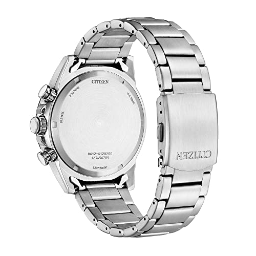 Stainless Steel Eco-Drive Chronograph Watch R57817