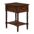 Espresso End Table with Charging Station M661