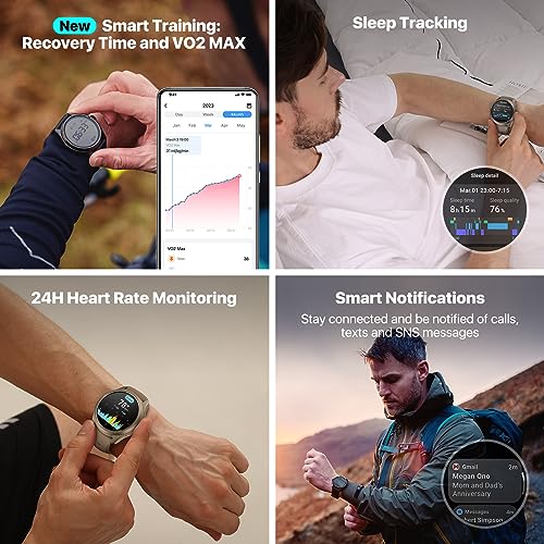 Obsidian Smartwatch with Snapdragon W5+ Gen 1 Wear OS W63531