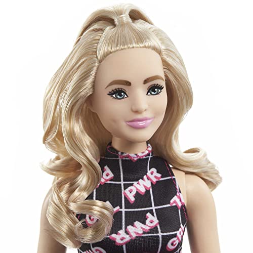 Curvy Blonde Hair Doll with Sneakers & Fanny Pack X6714