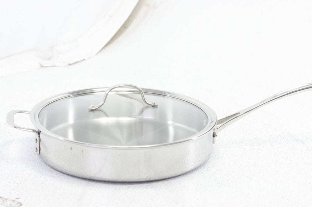 Tri-Ply Stainless Steel 5-Quart Saute Pan with Cover U23915