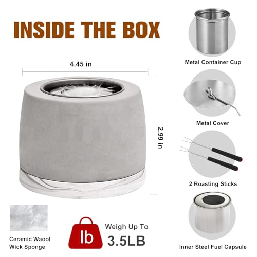 Concrete Tabletop Fire Pit Bowl with Extinguisher N37859