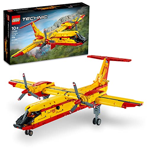 LEGO Technic Firefighter Aircraft Building Toy Model Airplane Set 42152 for Ages 10+ I620