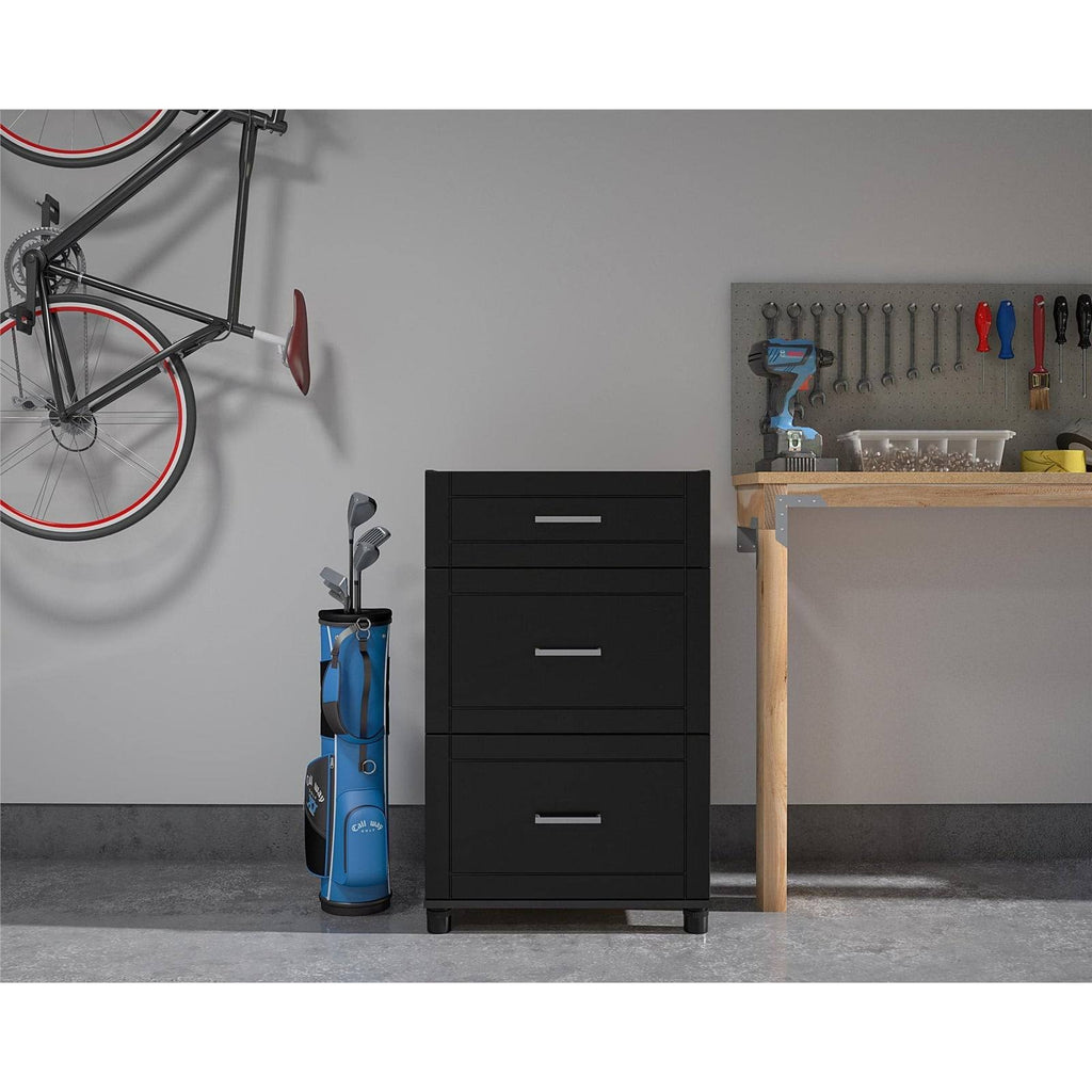 White 3 Drawer Base Cabinet S5499