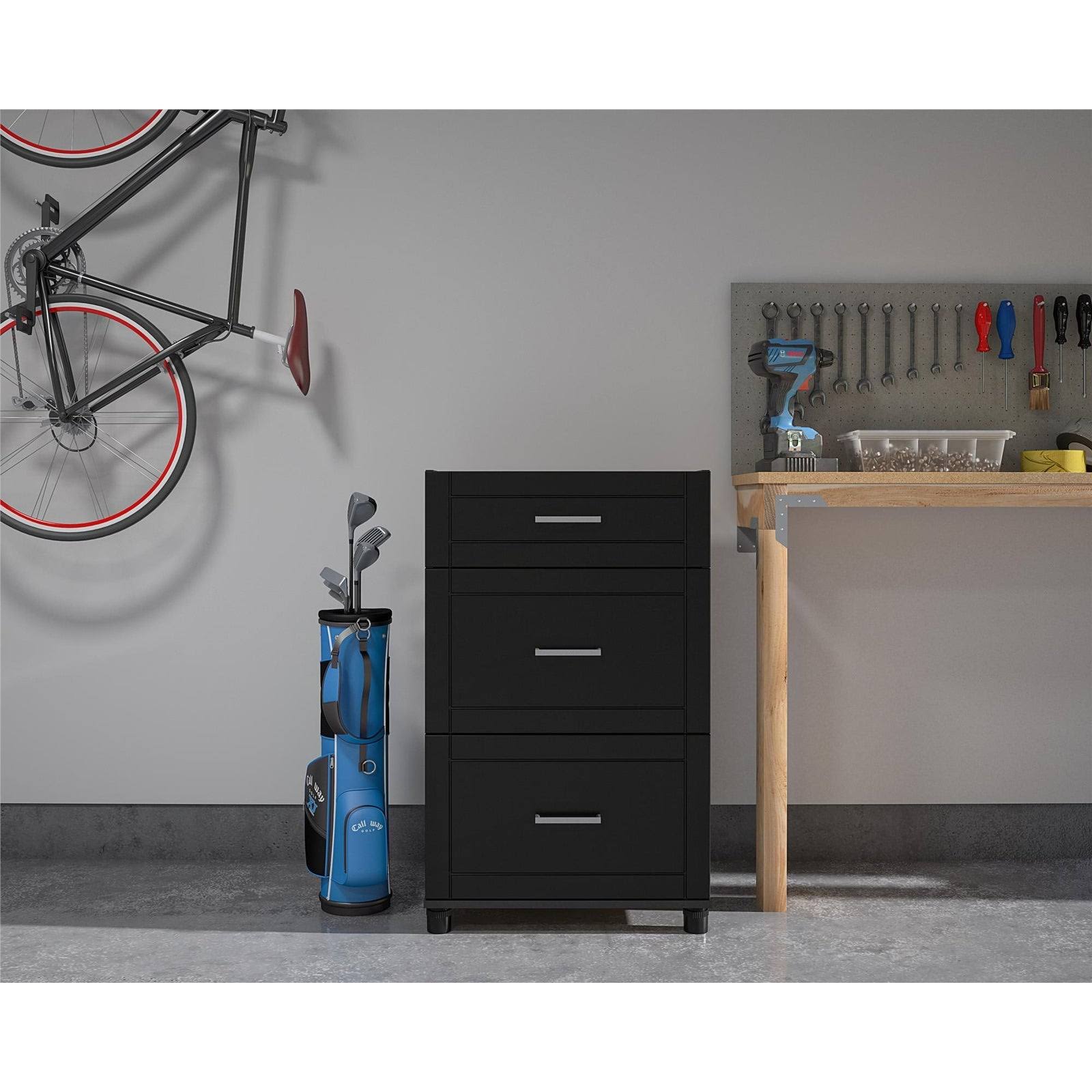 White 3 Drawer Base Cabinet S5499