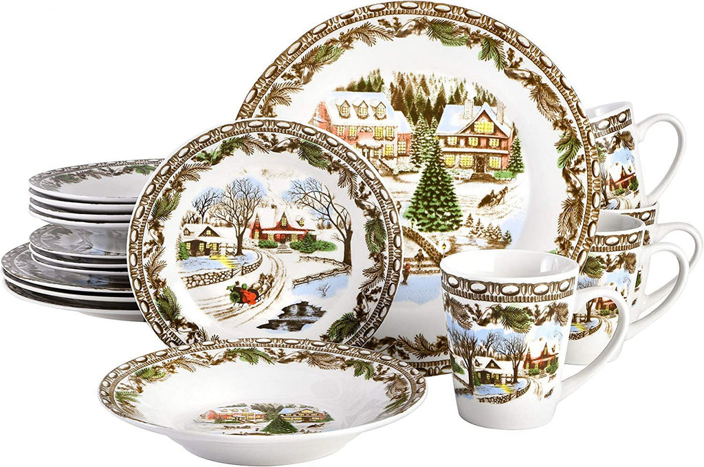 16 Piece Multicolor Dinnerware Set Y21527