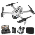 Black Mini Drone with Camera, Remote Control Quadcopter with 1080P HD Live Video Camera, 2 Batteries D650