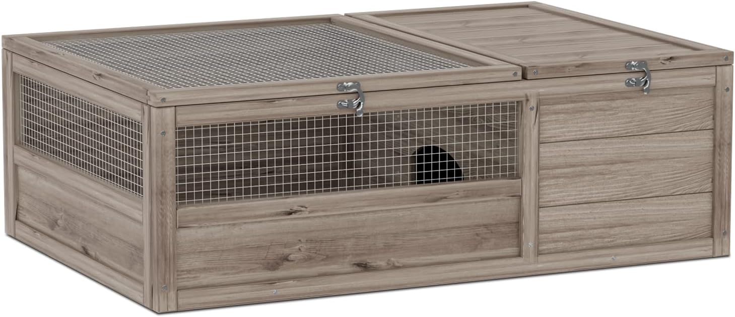 Grey Wooden Reptile Cage V407