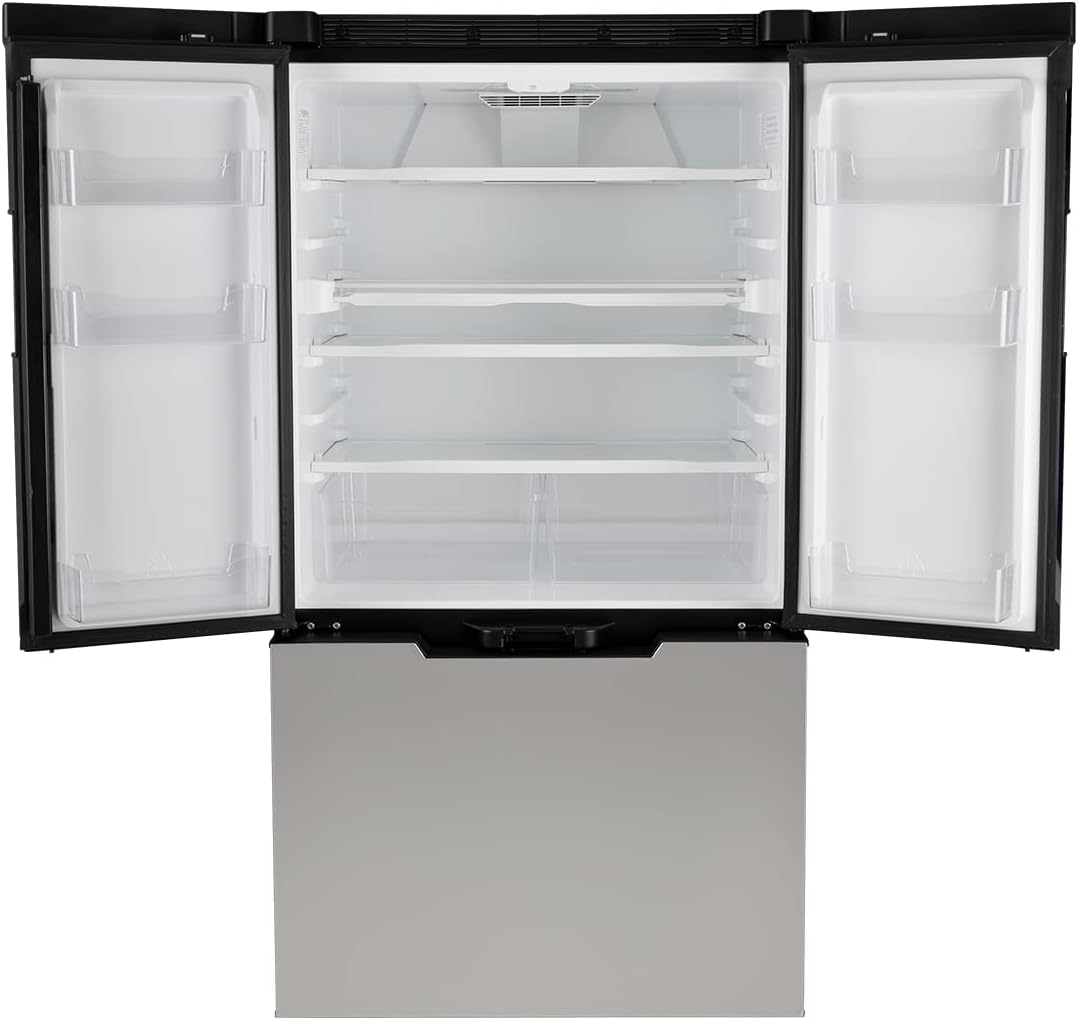 Stainless Steel DC Compressor RV Refrigerator with French Doors - 20 cu. ft. S493567
