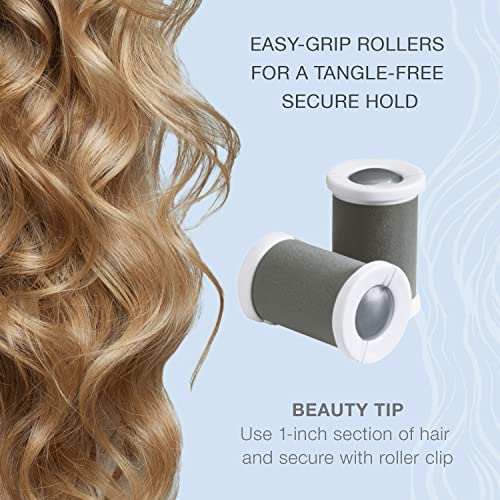 Ceramic Hot Rollers with Clips, 1 1/2-inch D166