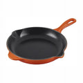 Enameled Cast-Iron 10-1/4-Inch Skillet with Iron Handle S724315