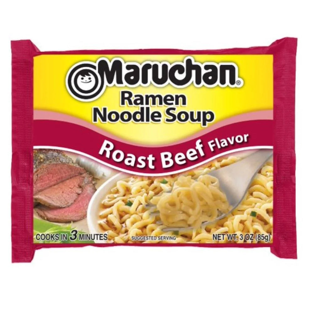 Ramen Chili and Roast Beef Noodles Variety Pack Soup, 3 Oz, 24 Ct F5813