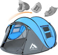 4 Person Pop Up Tent Waterproof Automatic Setup 2 Doors Instant Tent F5567