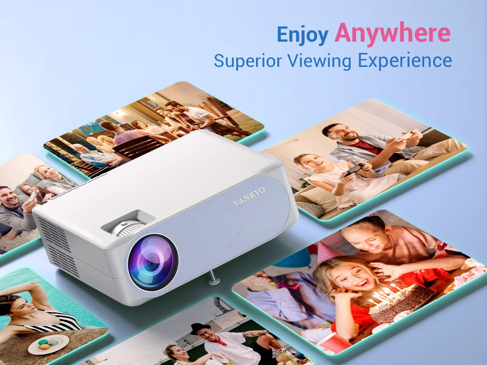 Native 1080P Projector with LCD Display K5787