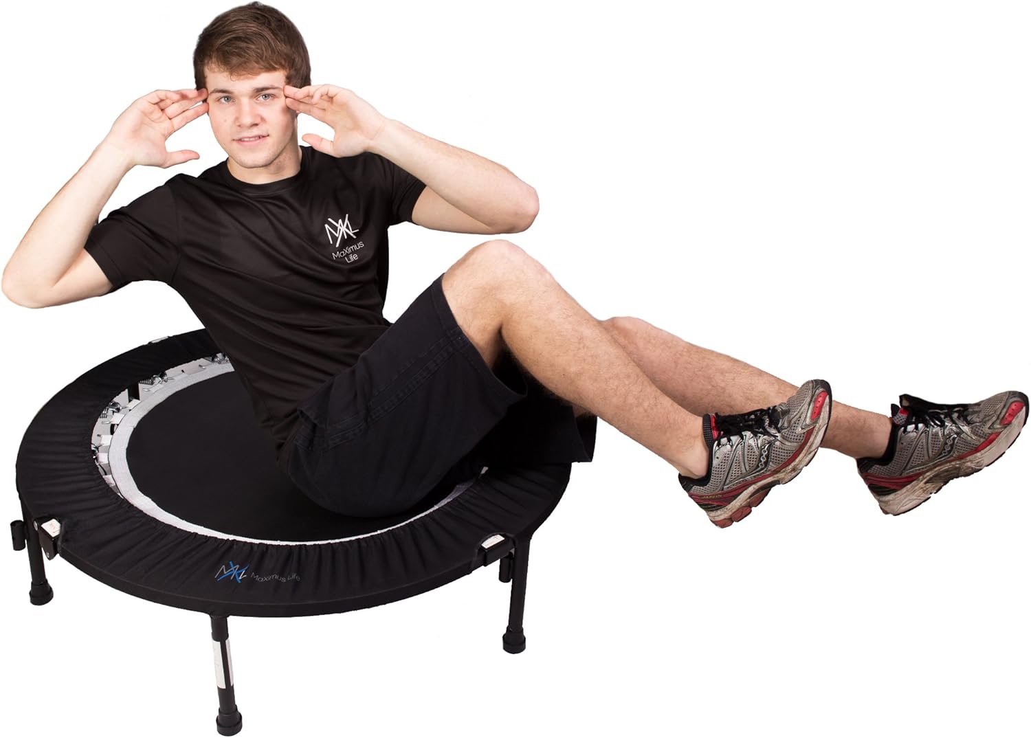 Folding Rebounder Mini Trampoline with Bar K4729