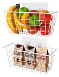 White Wall Wire Baskets 2 Pack Q673342