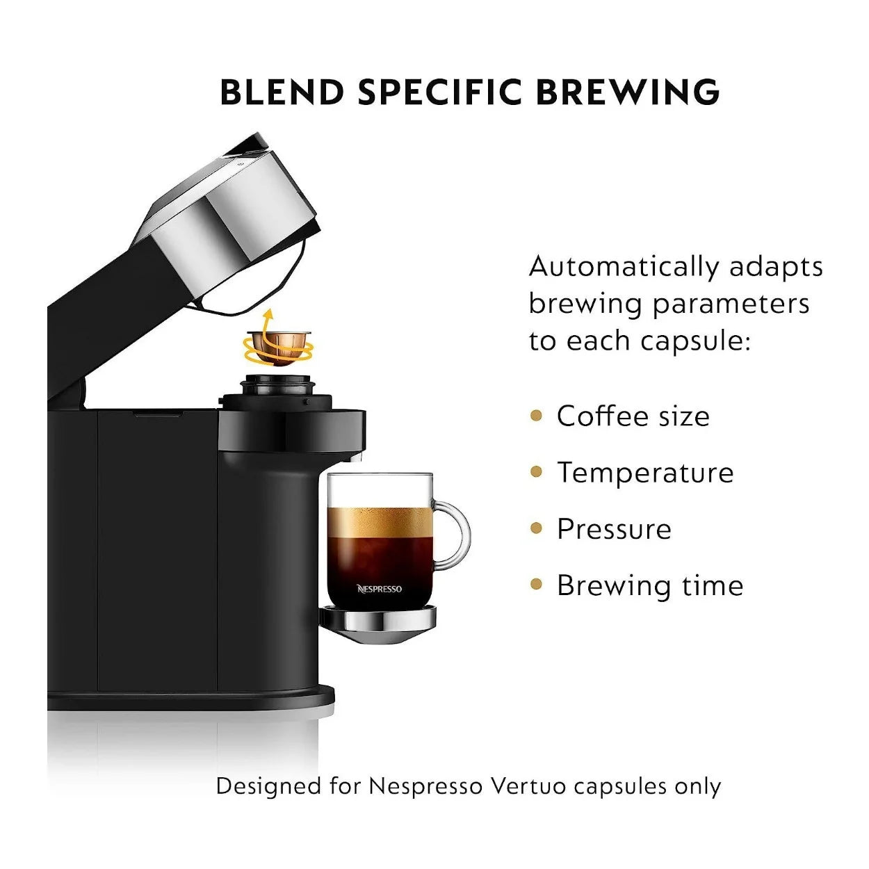 Compact Coffee and Espresso Machine (Pure Chrome) with Sample Pack X53093