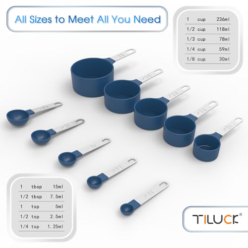 Measuring Cups & Spoons Set with Stainless Steel Handle U4268