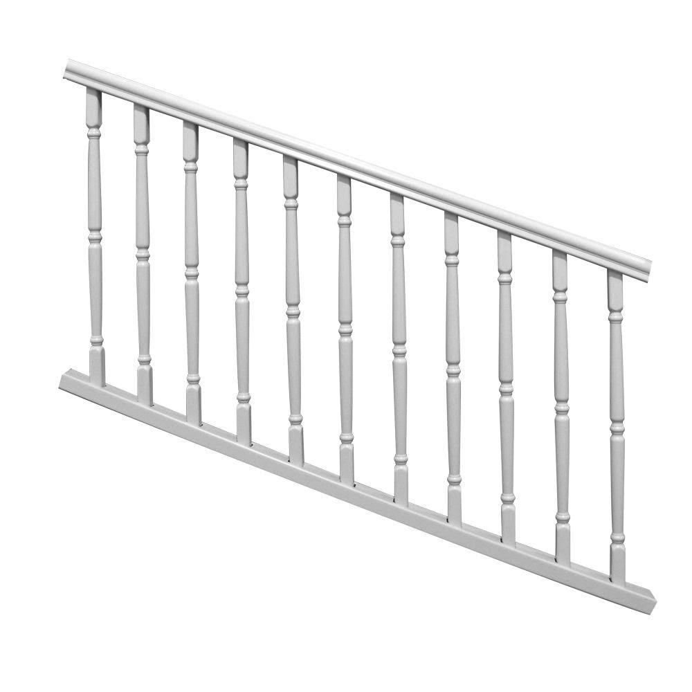 White PolyComposite Stair Rail Kit 6 ft. x 36 in. G9489