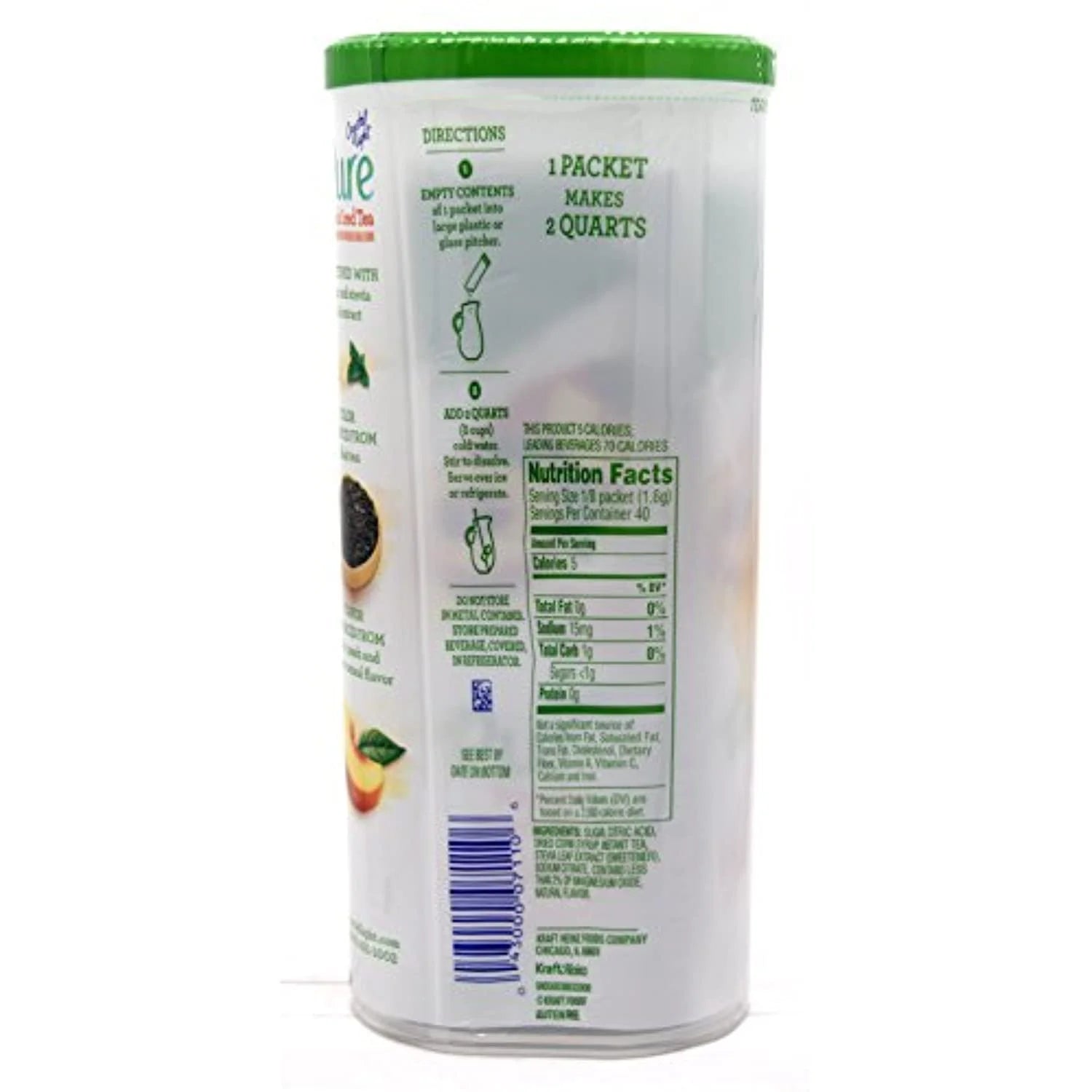 10-Quart Canister (4 Canister Pack) Peach Iced Tea Drink Mix S29679