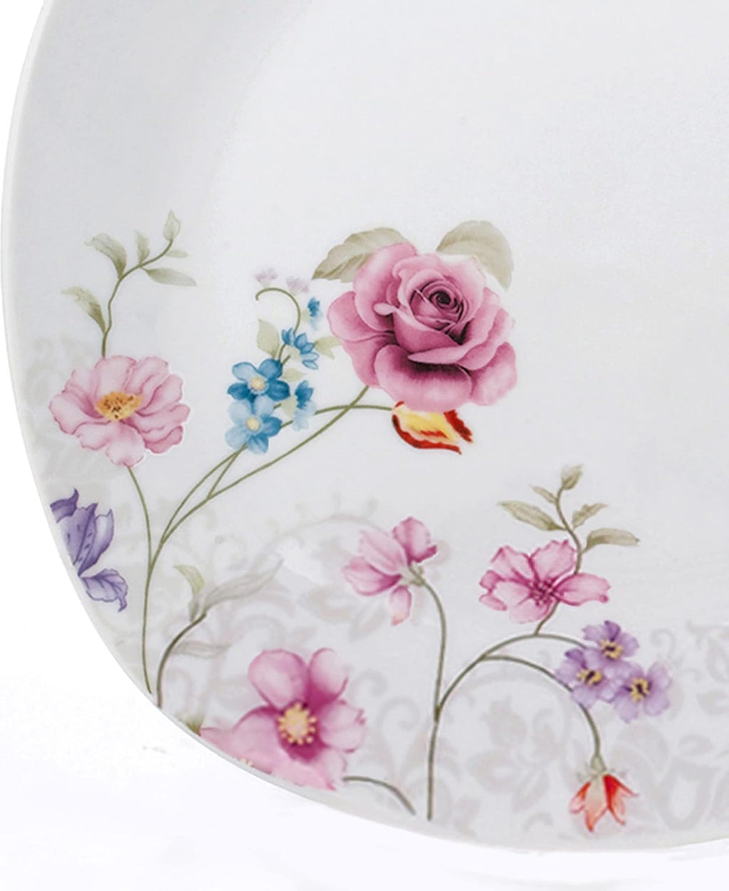 Porcelain 20 Piece Square Dinnerware Set, White Y5659