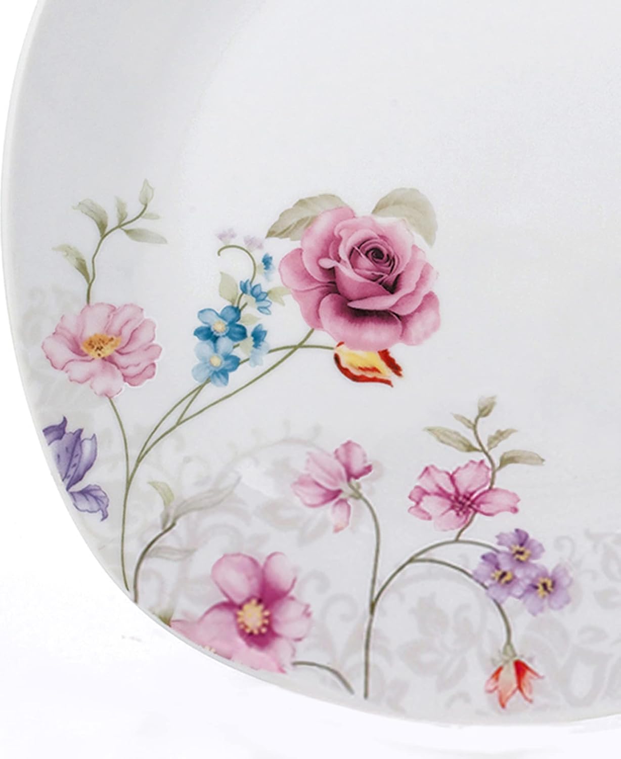 Porcelain 20 Piece Square Dinnerware Set, White Y5659