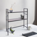 2-Tier Wood Desk Hutch M8702