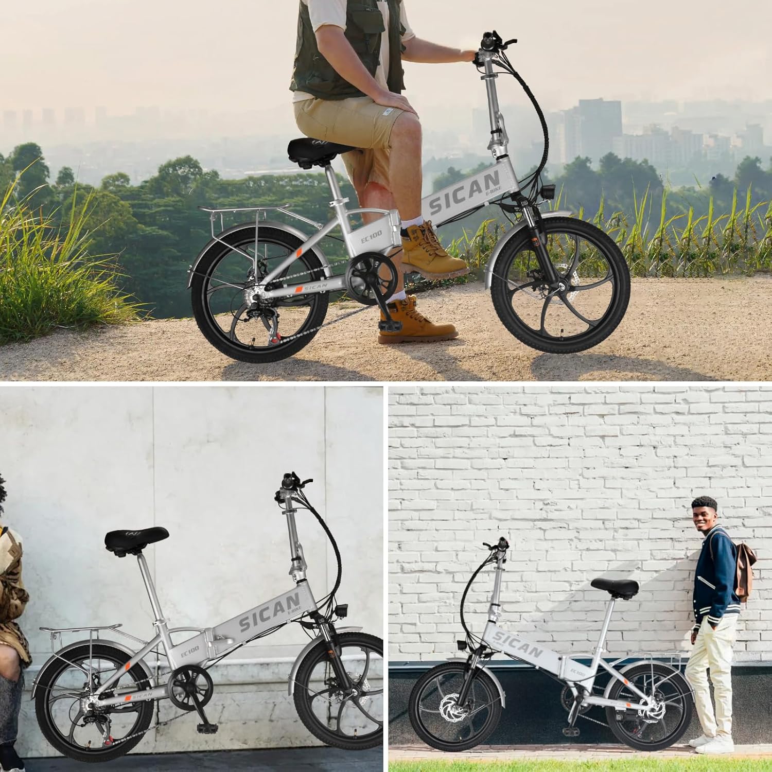 20" Tire 850W Electric Folding Bike with 48V 12Ah Battery G27147