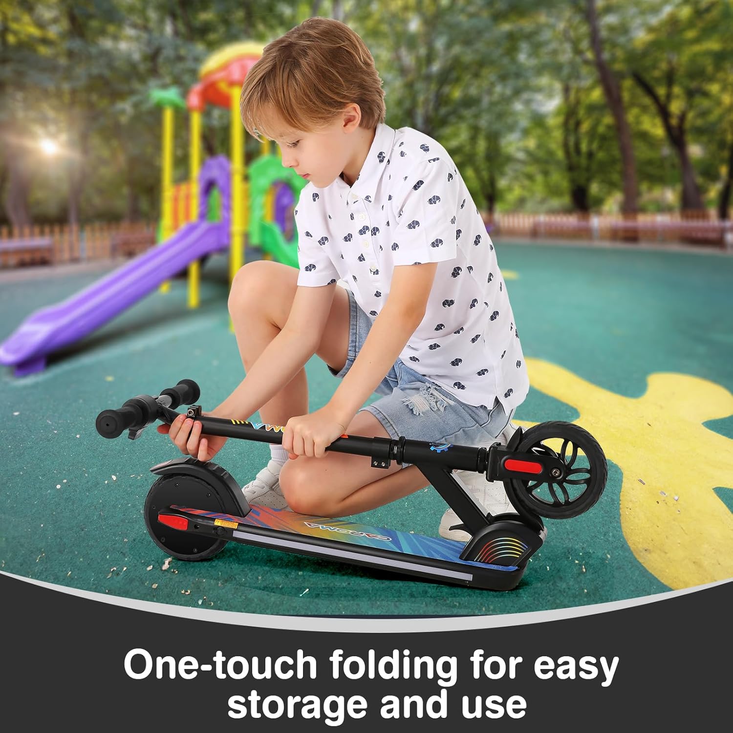 Foldable Electric Scooter with LED Display D891957