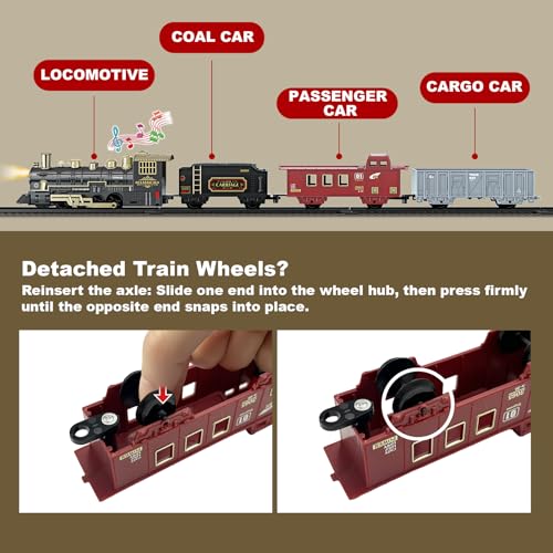 Remote Control Electric Train Set with Tracks A99582