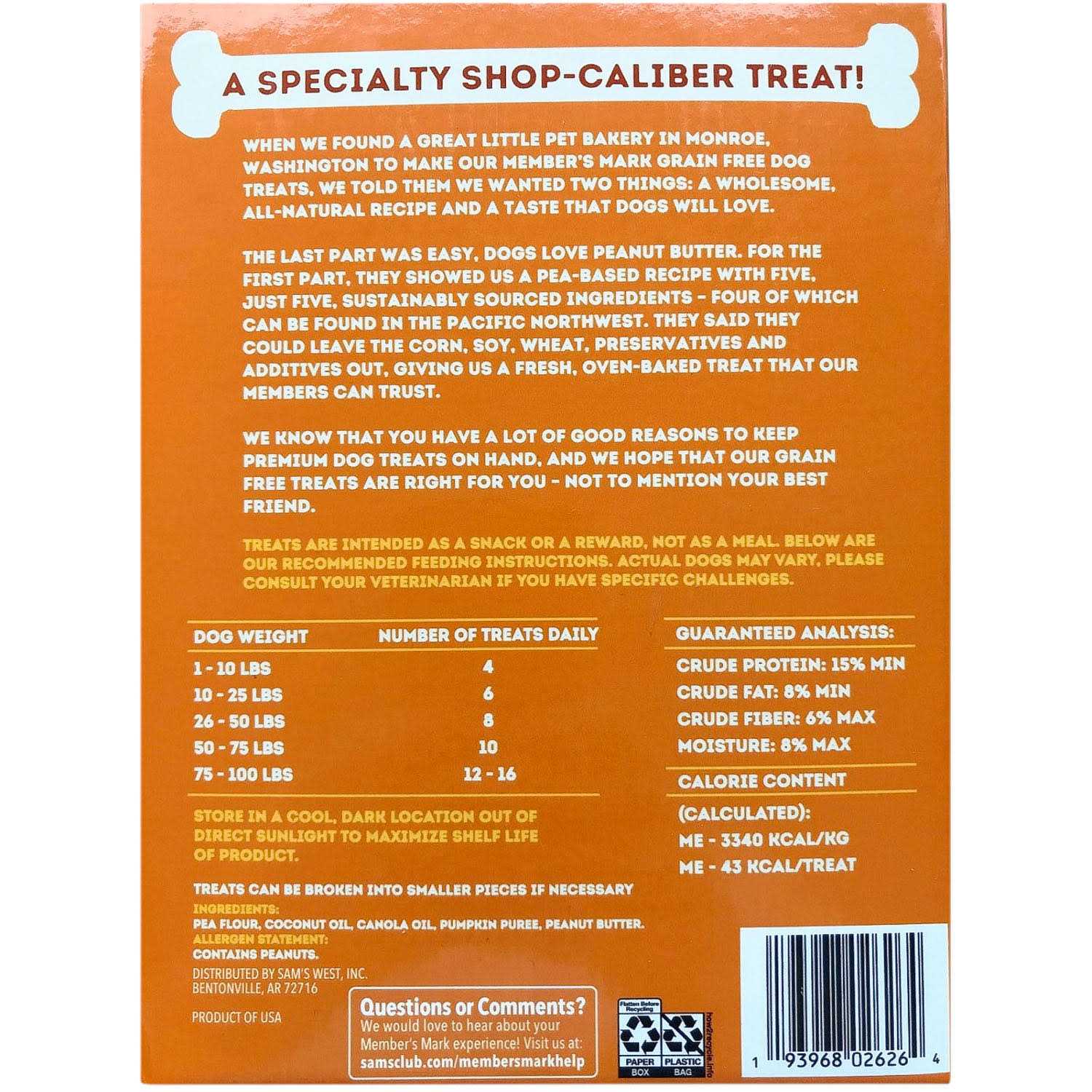 Grain-Free Dog Treat Biscuits M6316