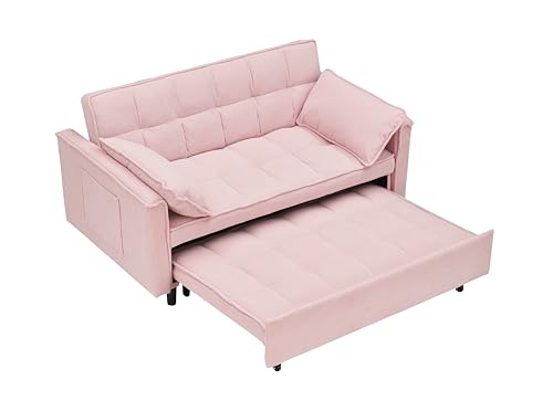 Beige Corduroy Sofa Bed T10276