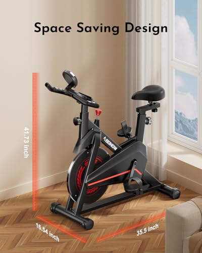Compact Indoor Cycling Bike with Padded Seat D273298
