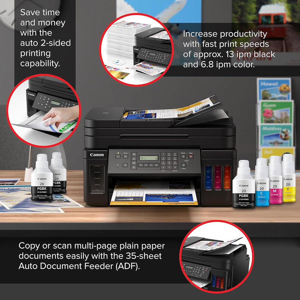Black Wireless All-in-One Printer with Copier, Scan, Fax and ADF N178984