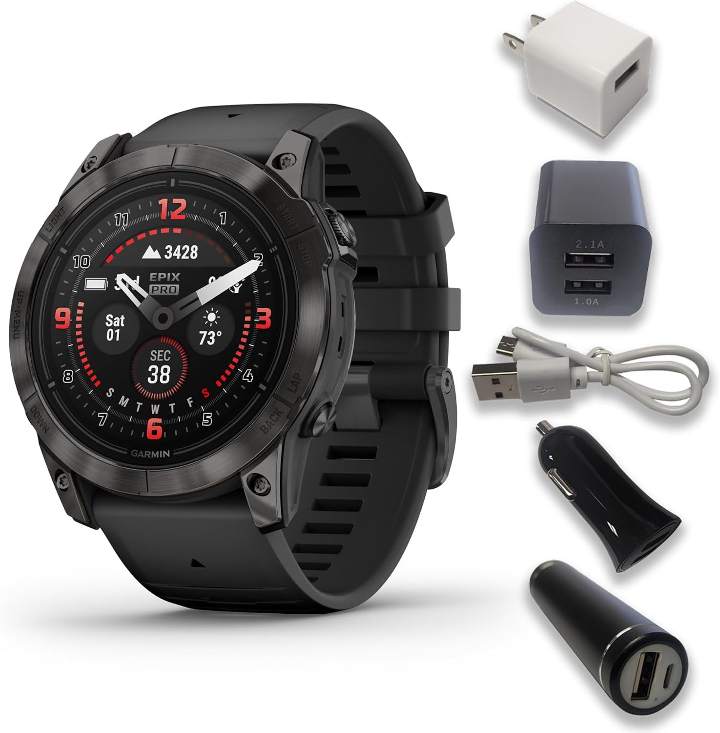 51 mm Titanium Watch with AMOLED Display B51435