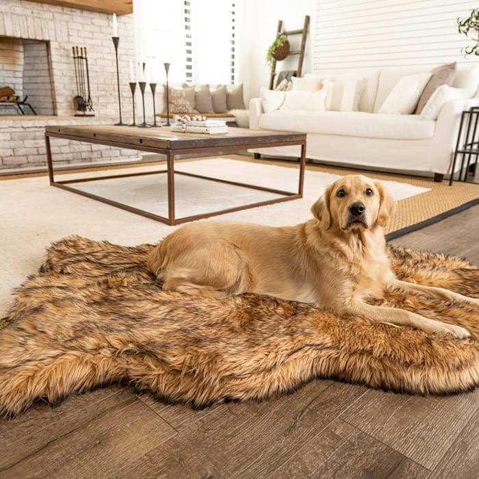 Faux Fur Orthopedic Dog Bed J132