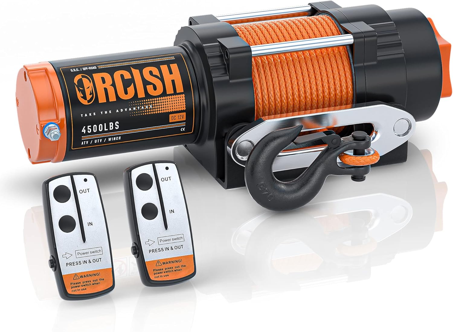 12V 4500LBS Synthetic Rope Winch Kits P664662