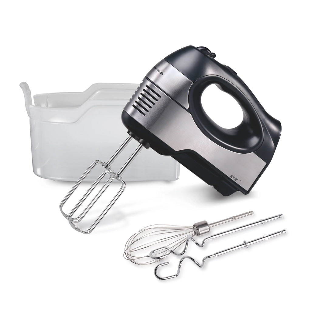 6 Speed Hand Mixer, Stainless Steel, 5 Attachments A6317