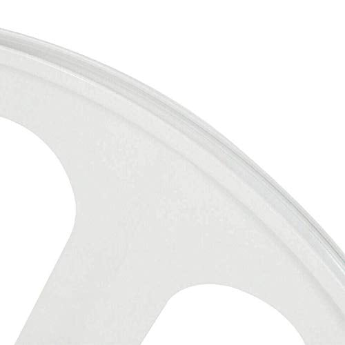 White 700C 3 Spoke Fixed Gear Bicycle Wheelset H778