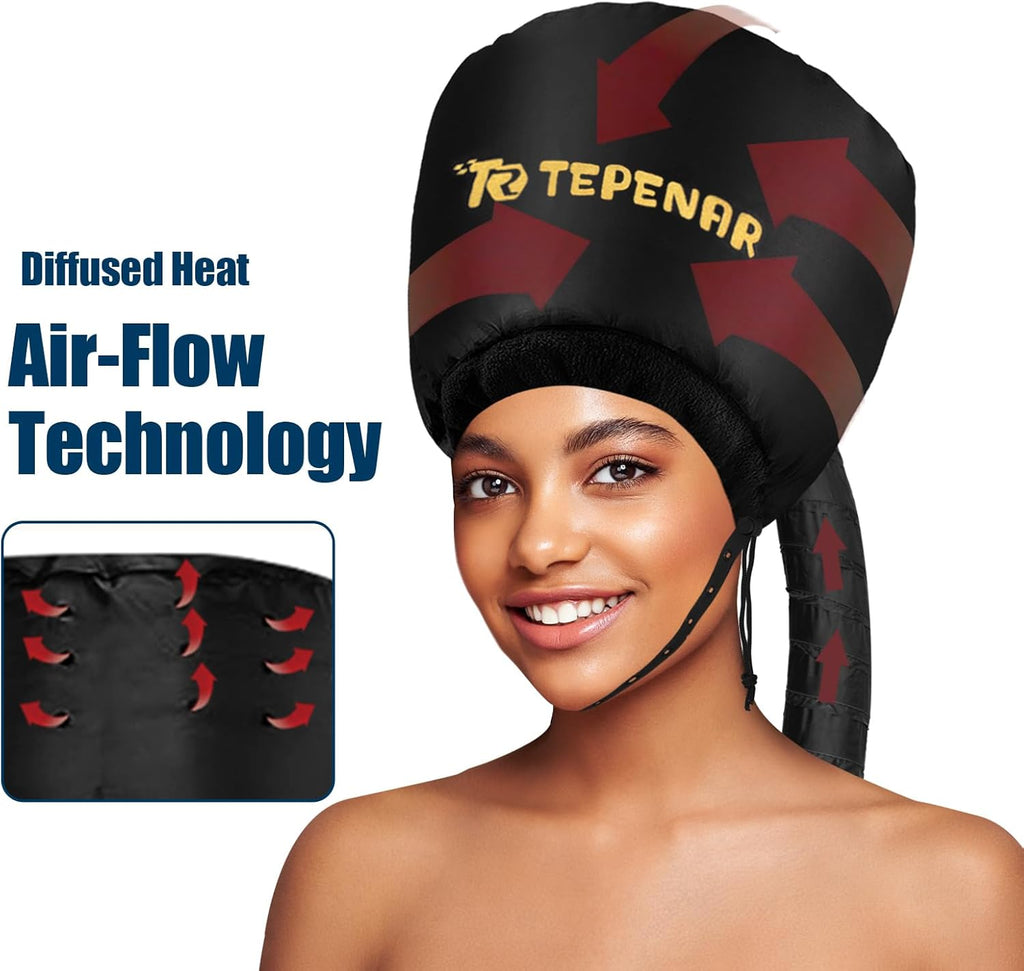 Extra Large Soft Adjustable Bonnet Hair Dryer Attachment U425