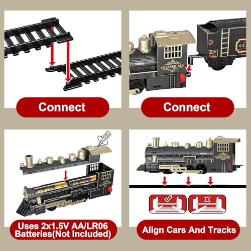 Remote Control Electric Train Set with Tracks A99582
