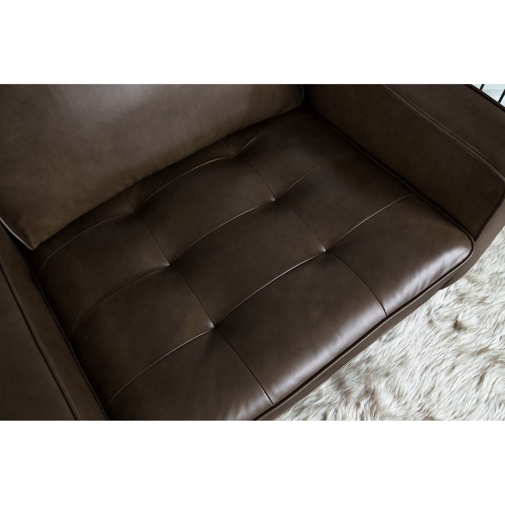 Camel Top-Grain Leather Armchair Z70073
