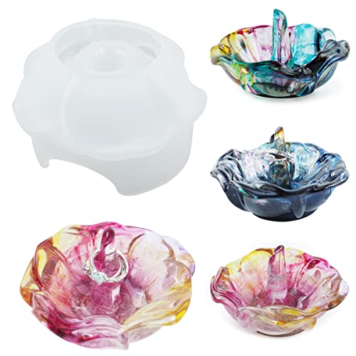 White Resin Mold for Bowl Dish Candle Holder Jewelry Tray L284497