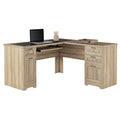 Blonde Ash L-Shape Corner Desk F383870