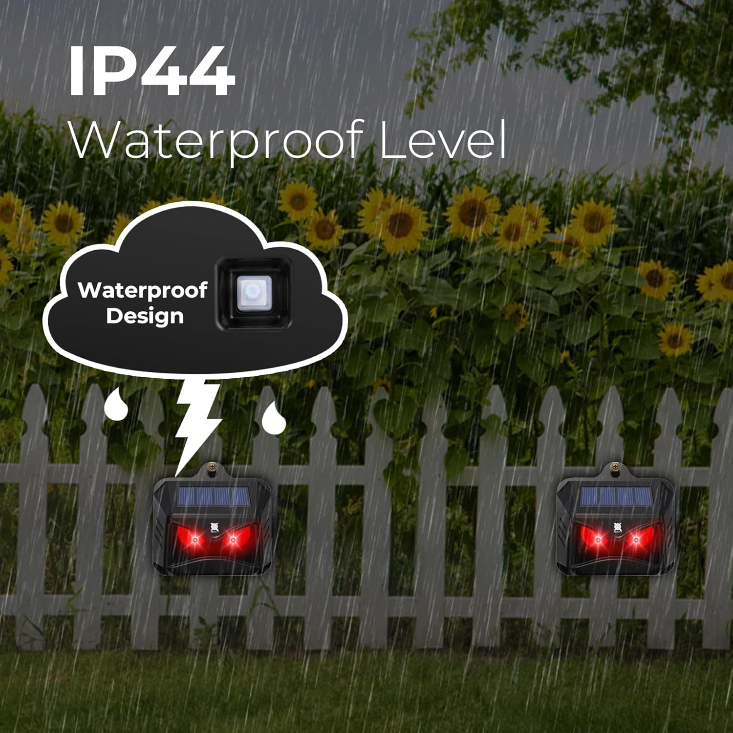 Red Led Light Outdoor Animal Repeller H248100